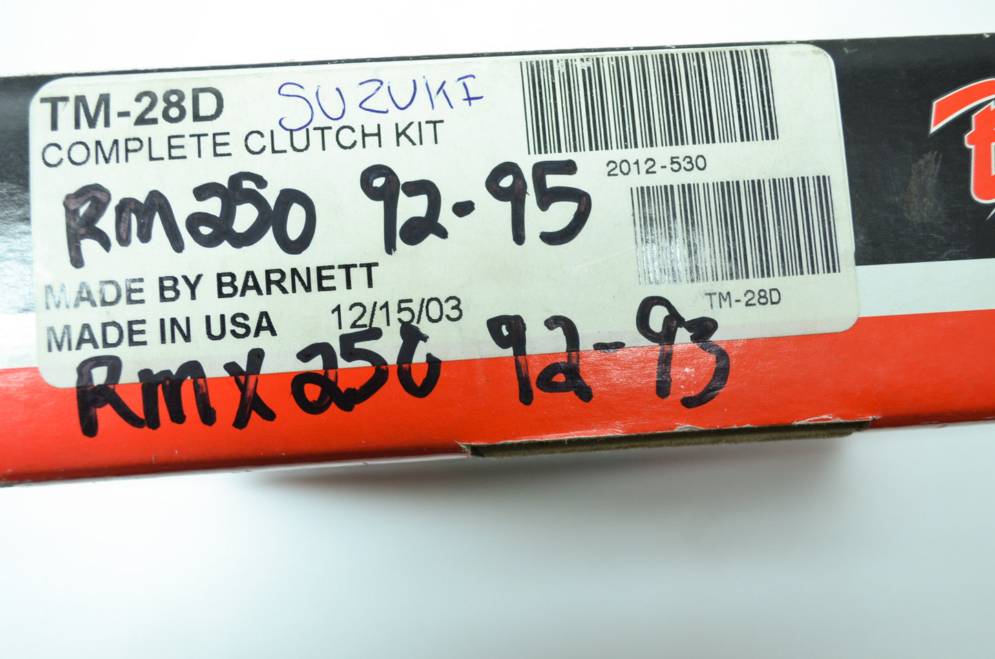 NEW Barrett Dirt Digger Suzuki Clutch Kit RM250 RMX250 TM-28D NOS