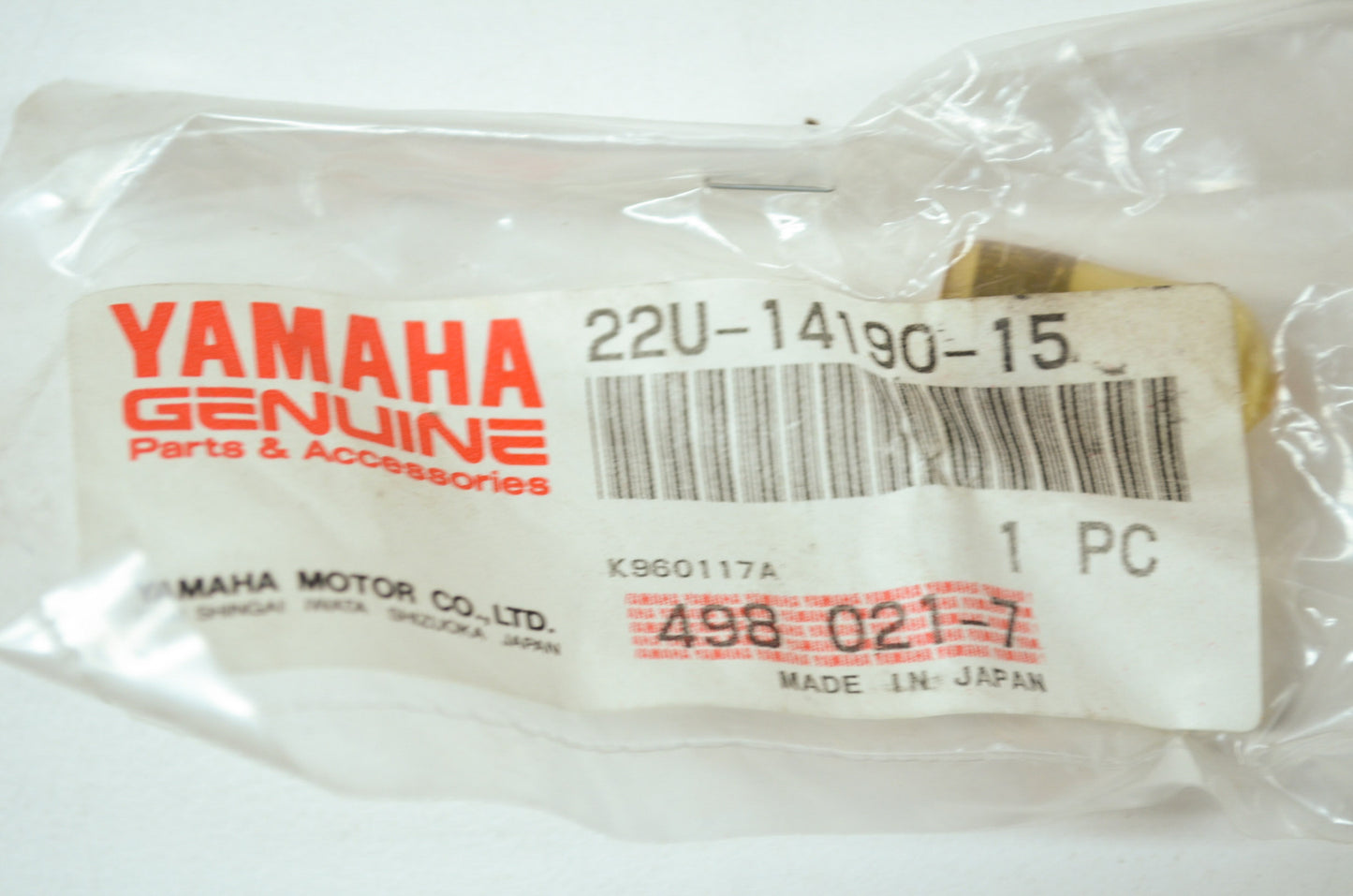 New OEM Yamaha 22U-14190-15-00 Valve Assembly Needle NOS