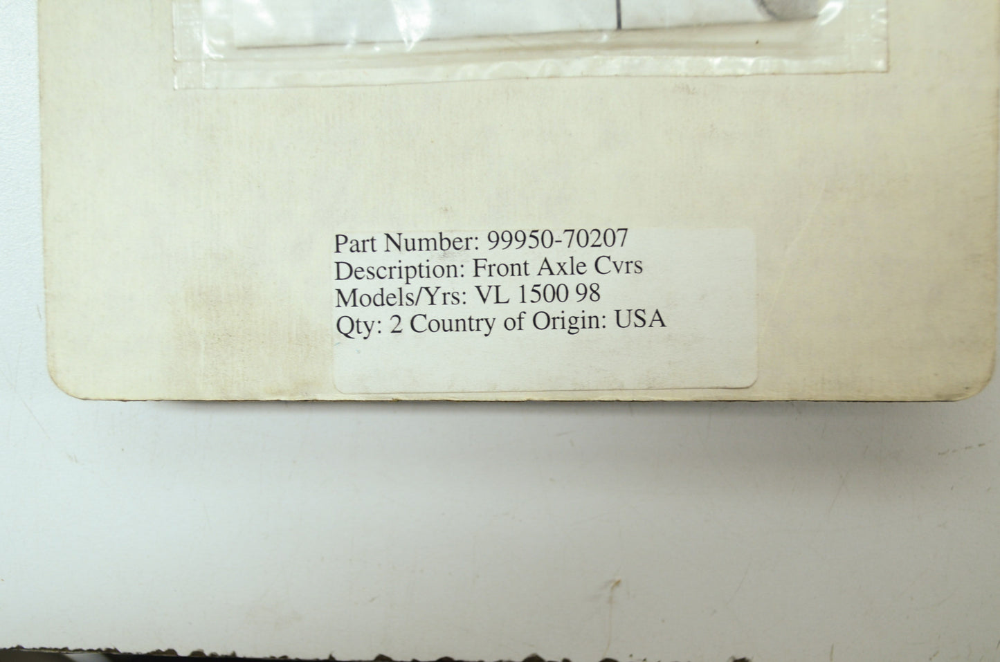 NEW OEM Suzuki Front Axle Covers 1998 VL1500 Intruder 1500 99950-70207 NOS