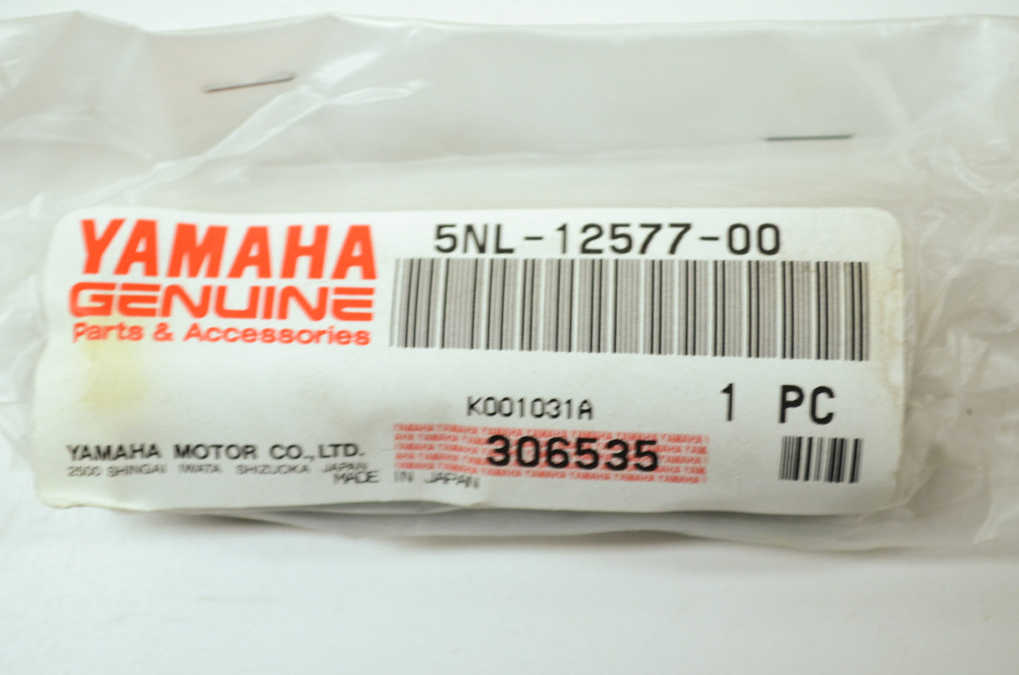 OEM Yamaha 5NL-12577-00-00 Hose 2 NOS