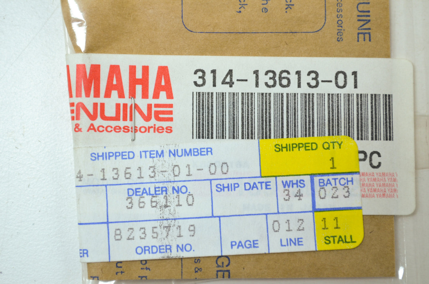 OEM Yamaha 314-13613-01-00 Valve Reed NOS