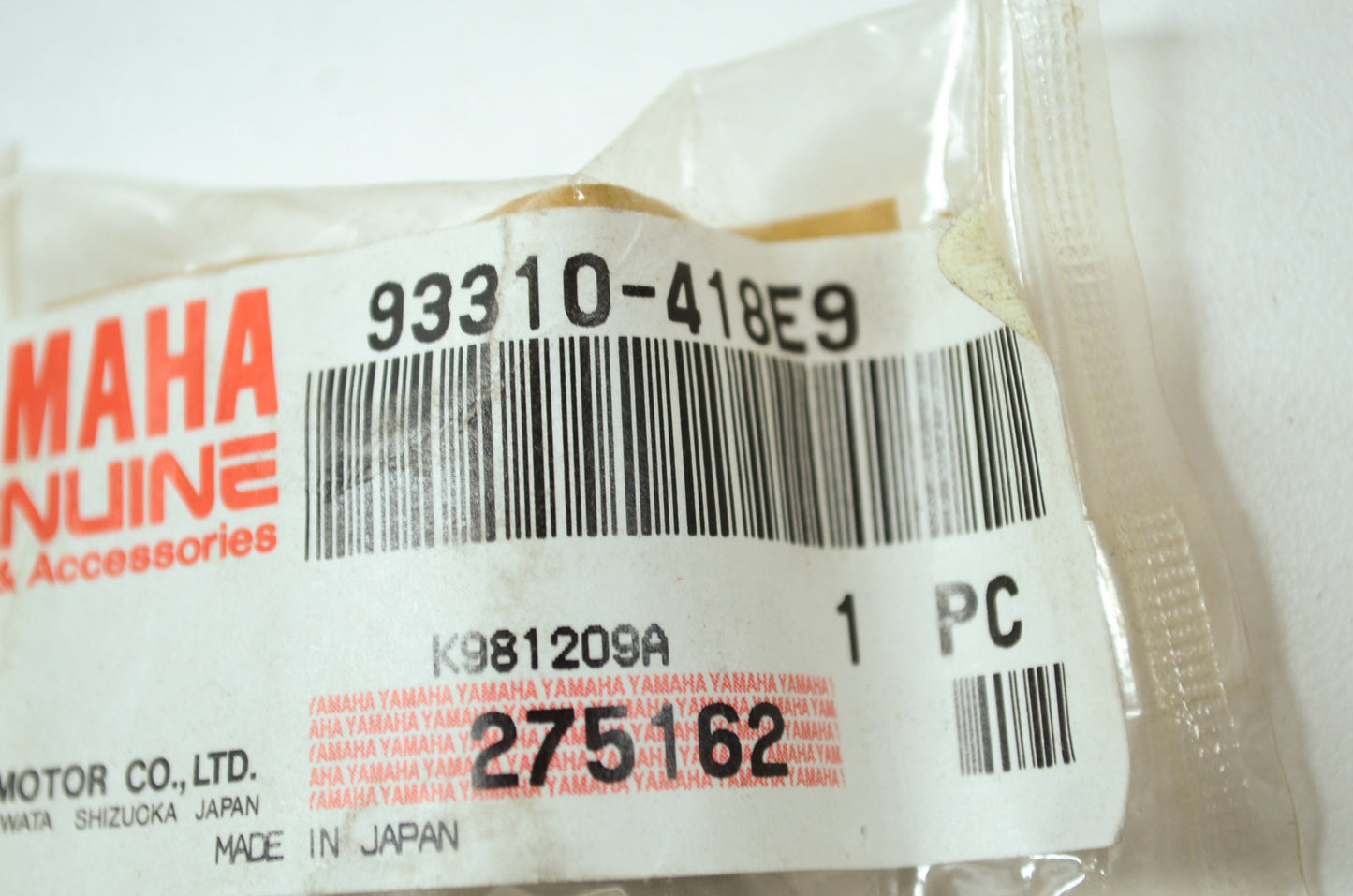 New OEM Yamaha 93310-418E9-00 Cylinder Bearing #10 NOS