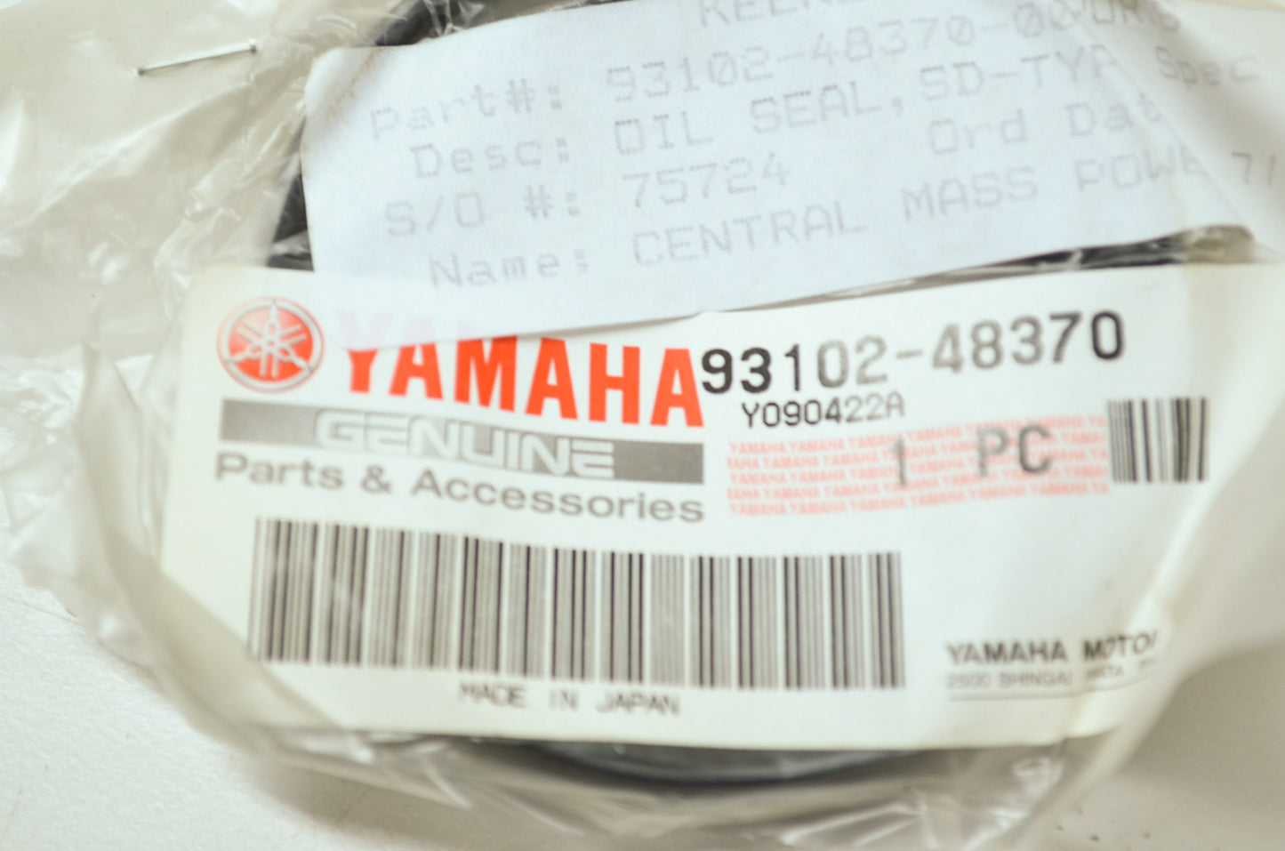 OEM Yamaha 93102-48370-00 Oil Seal Type SD NOS