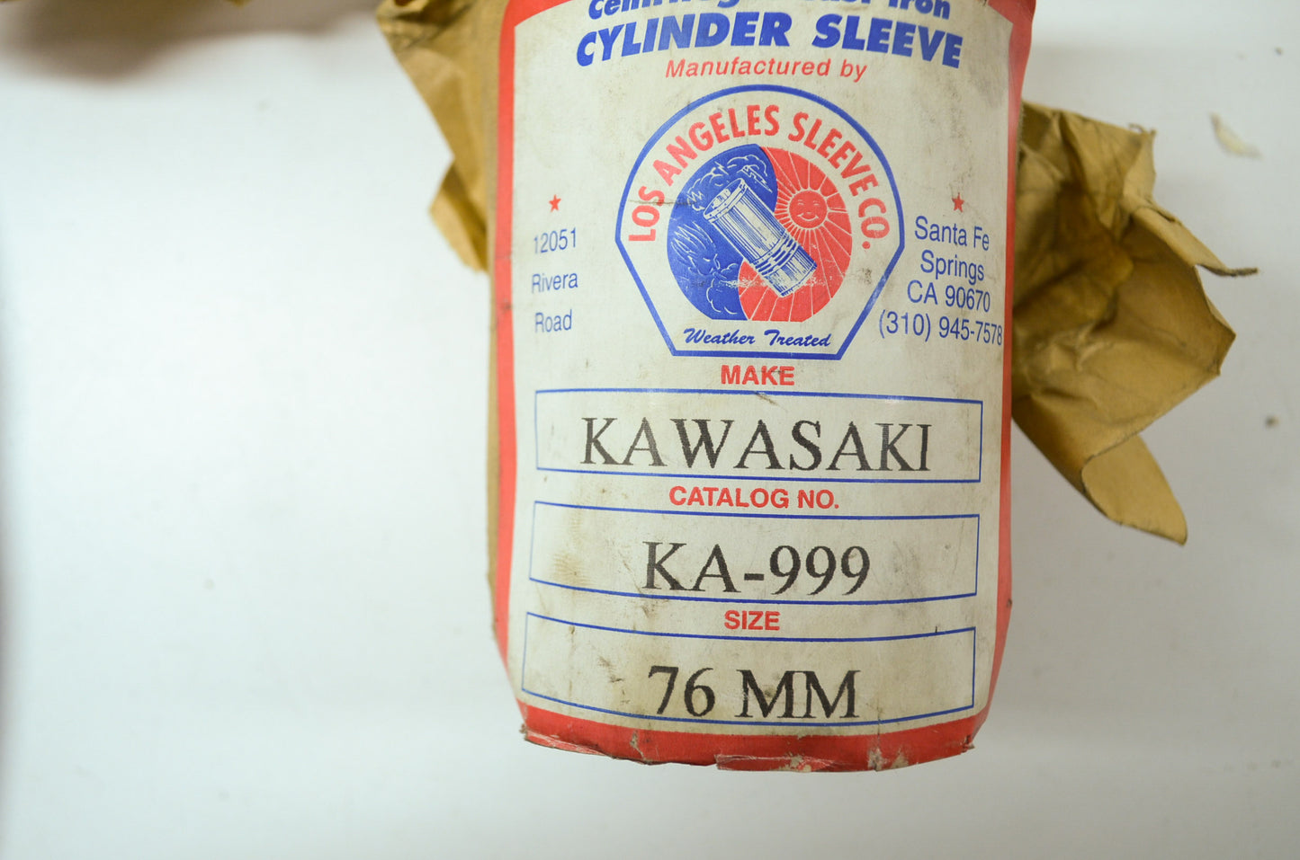 NEW Kawasaki 76mm Cylinder Sleeve Jet Ski PWC JS650 KA-999 NOS