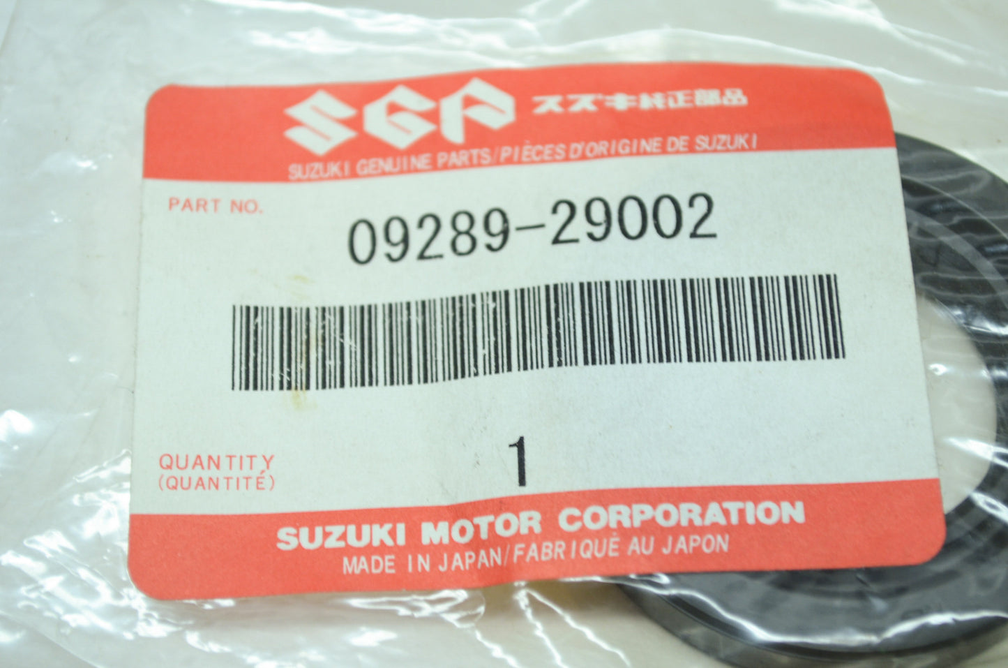 OEM Suzuki 09289-29002 Crank Shaft Oil Seal NOS