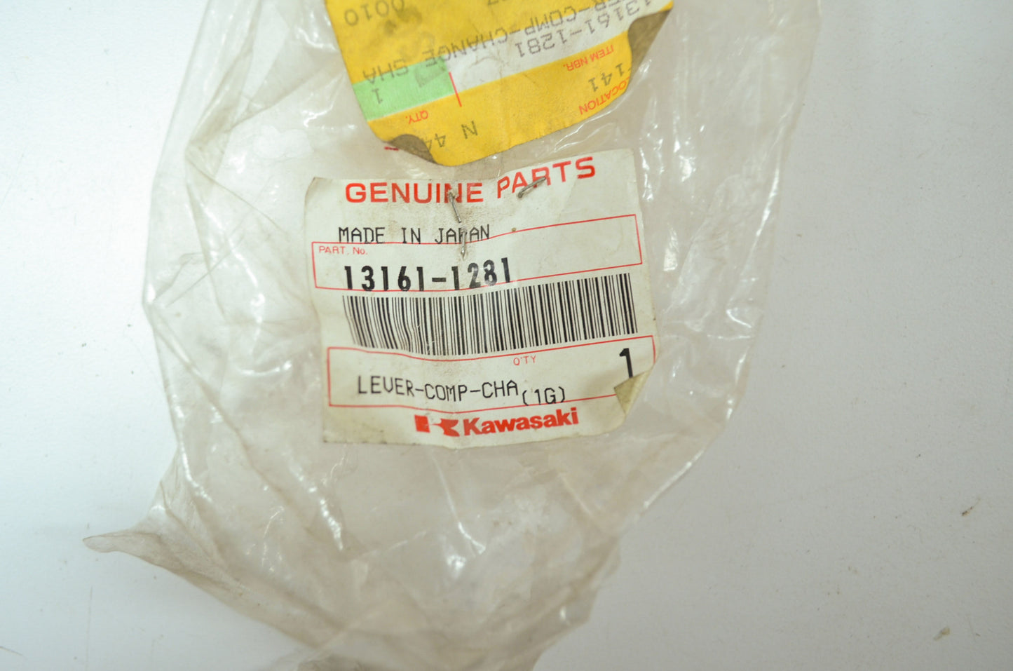 NEW OEM Kawasaki Shift Lever 99-03 KX60 13161-1281 NOS