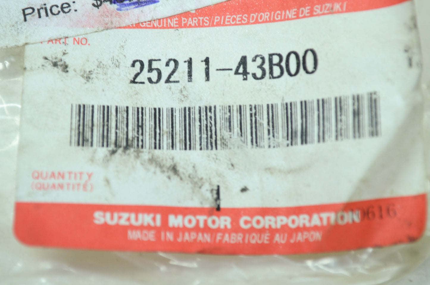 OEM Suzuki 25211-43B00 Gear Shift Fork NOS