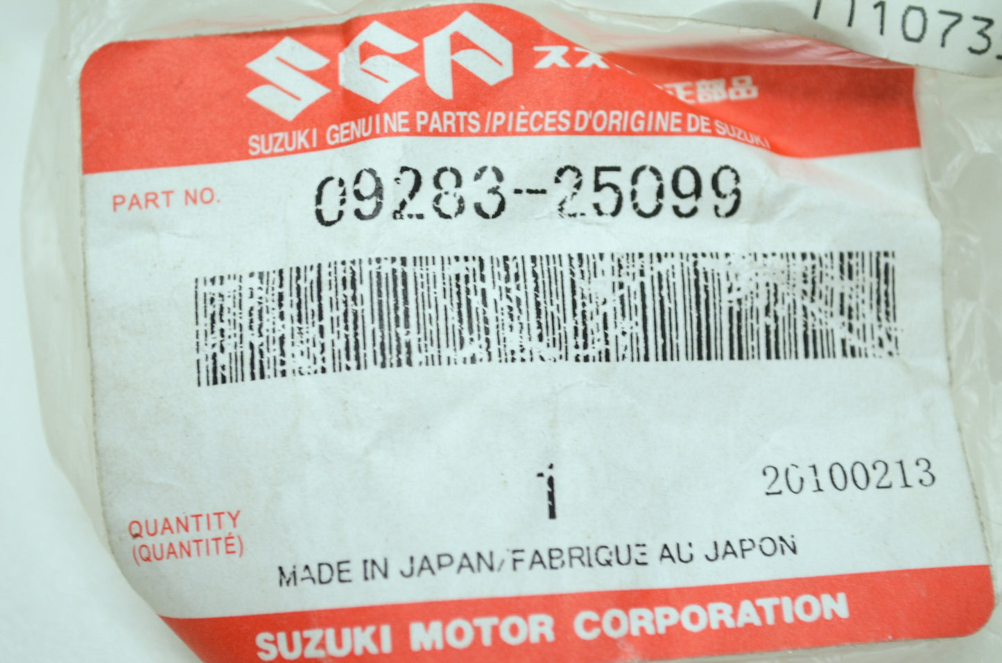 OEM Suzuki 09283-25099 Oil Crankshaft Seal NOS