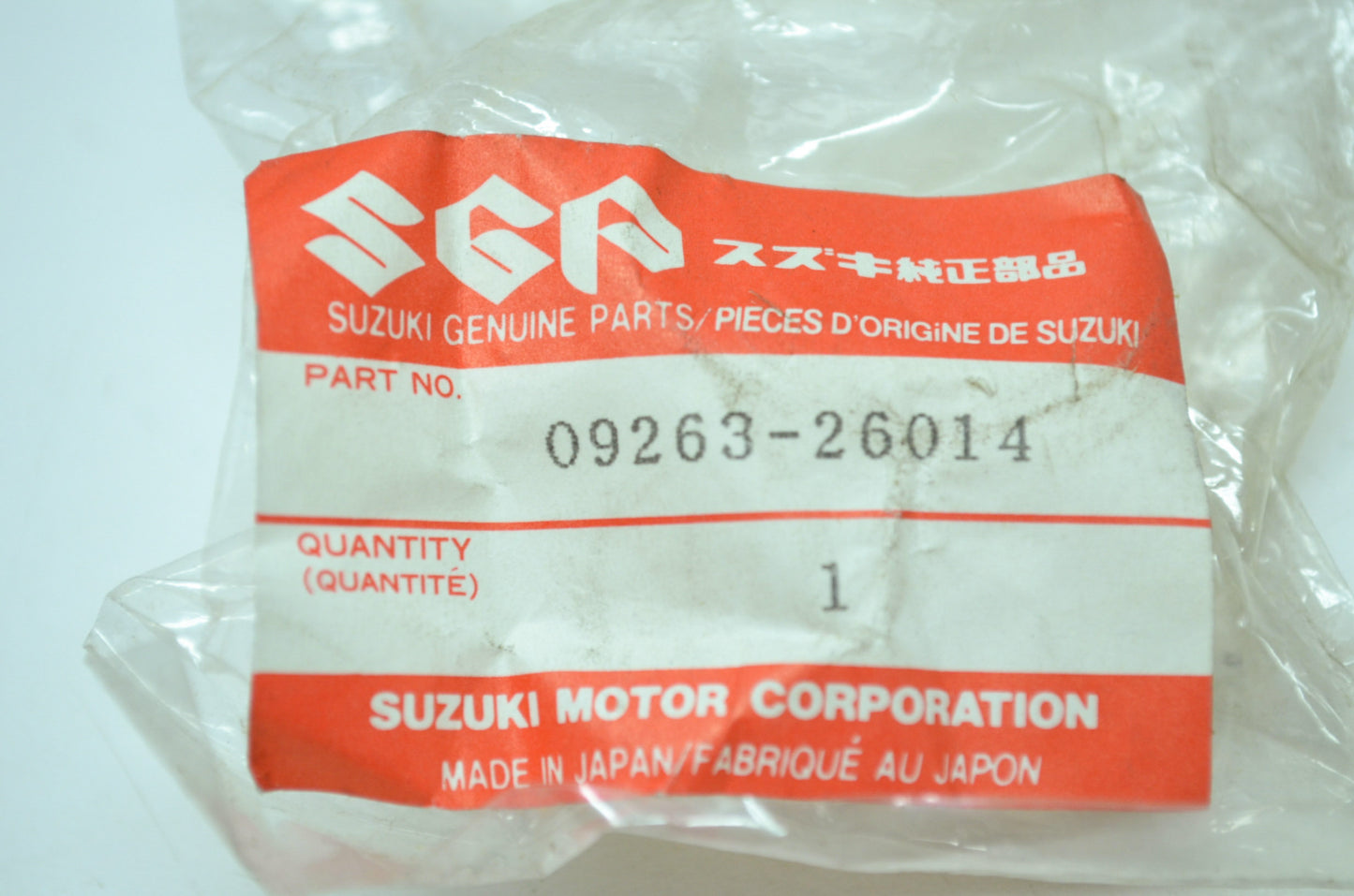 NEW OEM Suzuki Crank Bearing 83-84 RM500 09263-26014 NOS