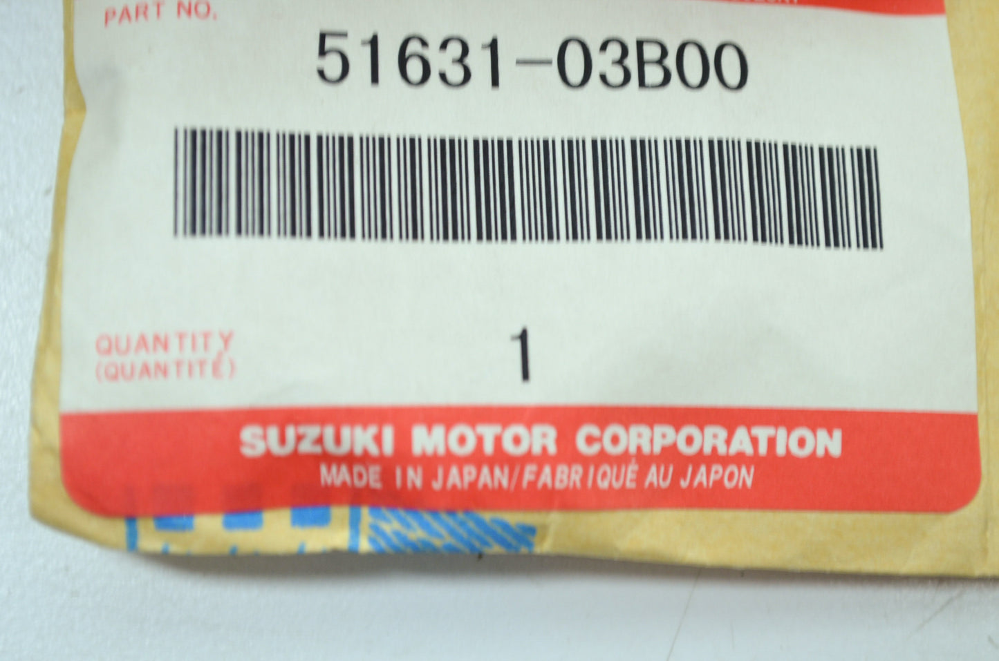 OEM Suzuki 51631-03B00 Steering Nut NOS