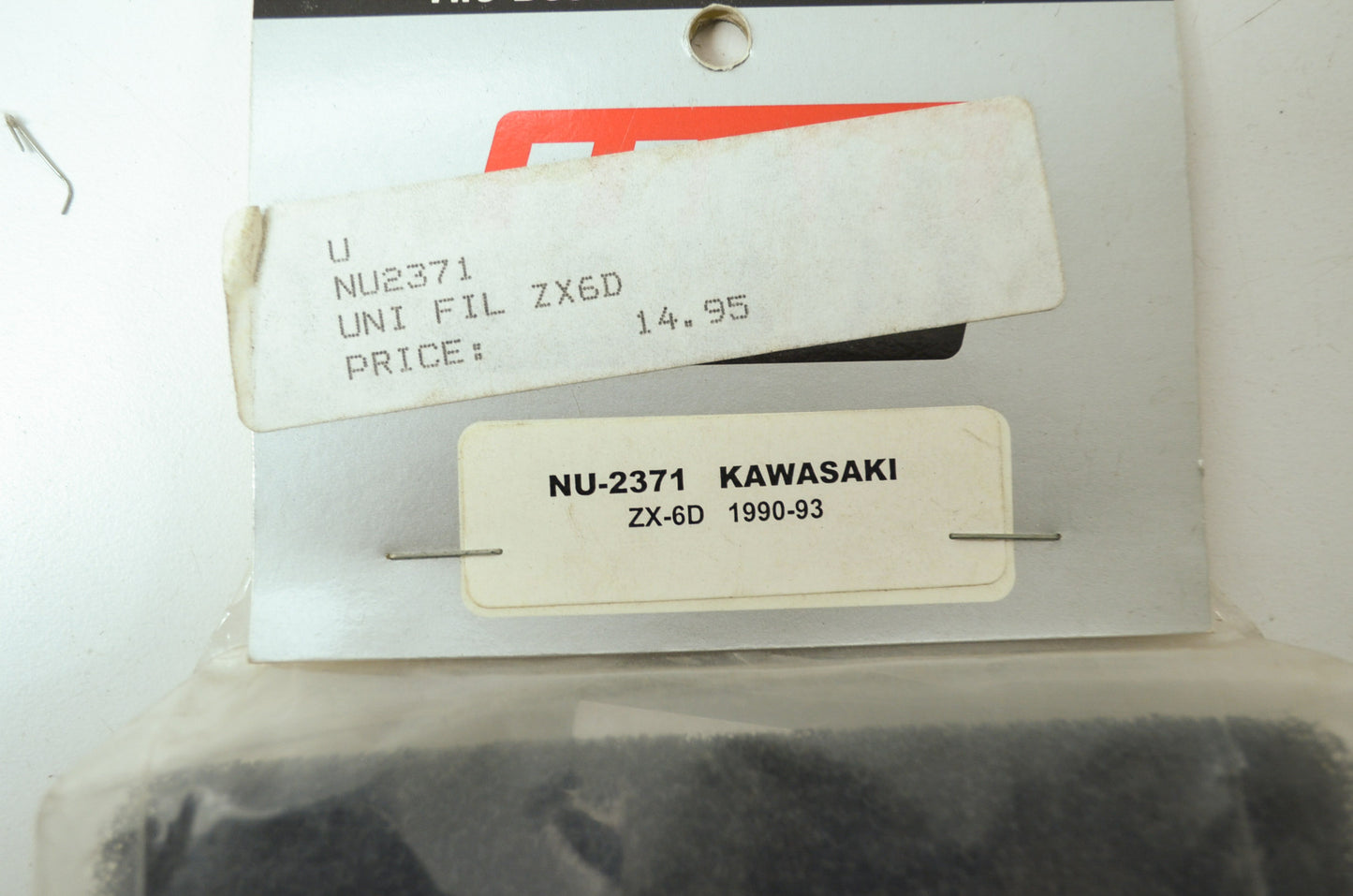 NEW UNI Kawasaki Air Filter 90-93 Ninja ZX-6 6D NU-2371 NOS