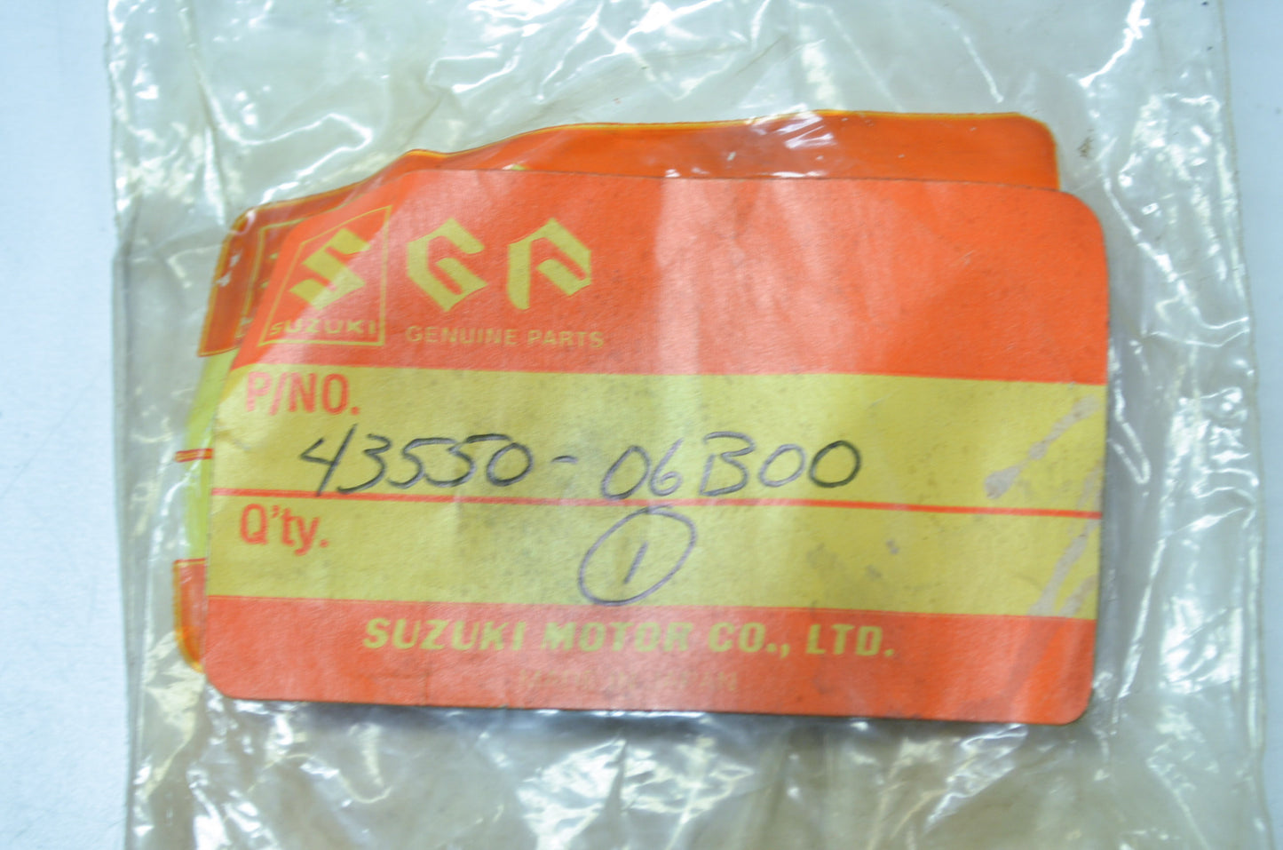 OEM Suzuki 43550-06B00 Front Foot Rubber NOS