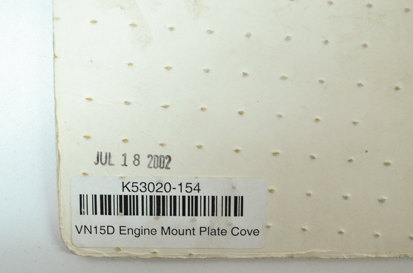 NEW OEM Kawasaki Engine Mount Plate Cover Vulcan 1500 53020-154 NOS