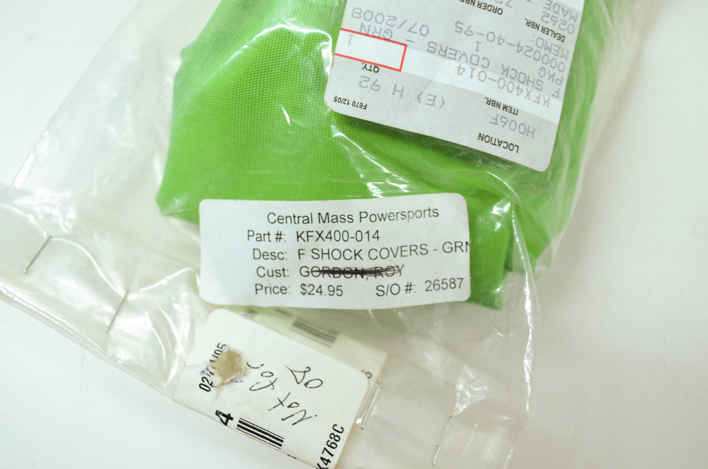 NEW OEM Kawasaki Shock Covers KFX400 KFX400-014 NOS