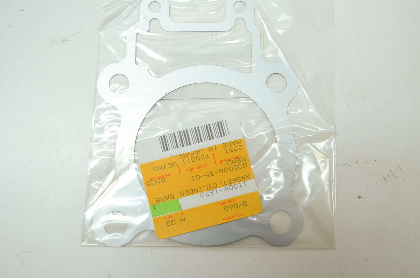 OEM Kawasaki 11009-1670 Cylinder Base Gasket NOS