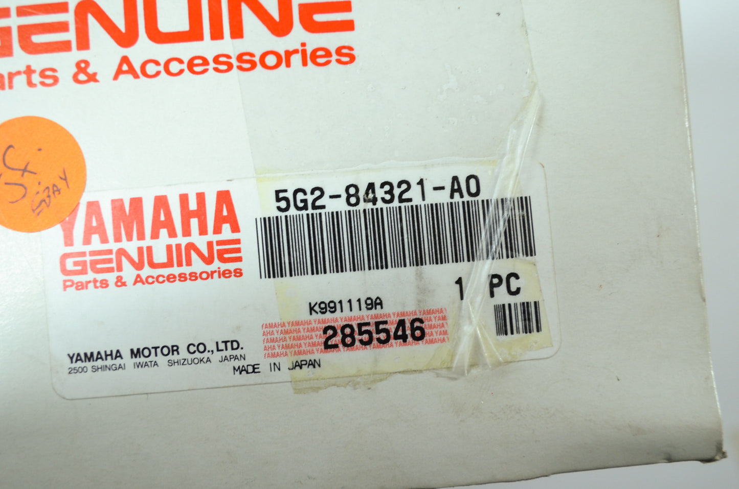 OEM Yamaha 5G2-84321-A0-00 Headlight Lens NOS