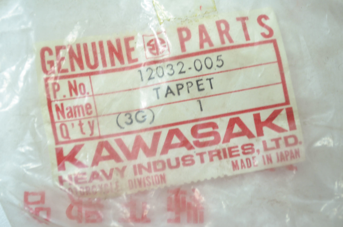 OEM Kawasaki 12032-005 Tappet NOS