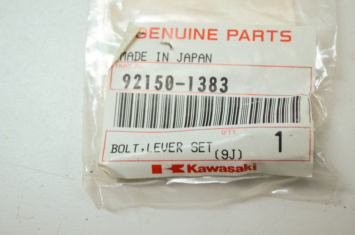 OEM Kawasaki 92150-1383 Lever Set Bolt NOS