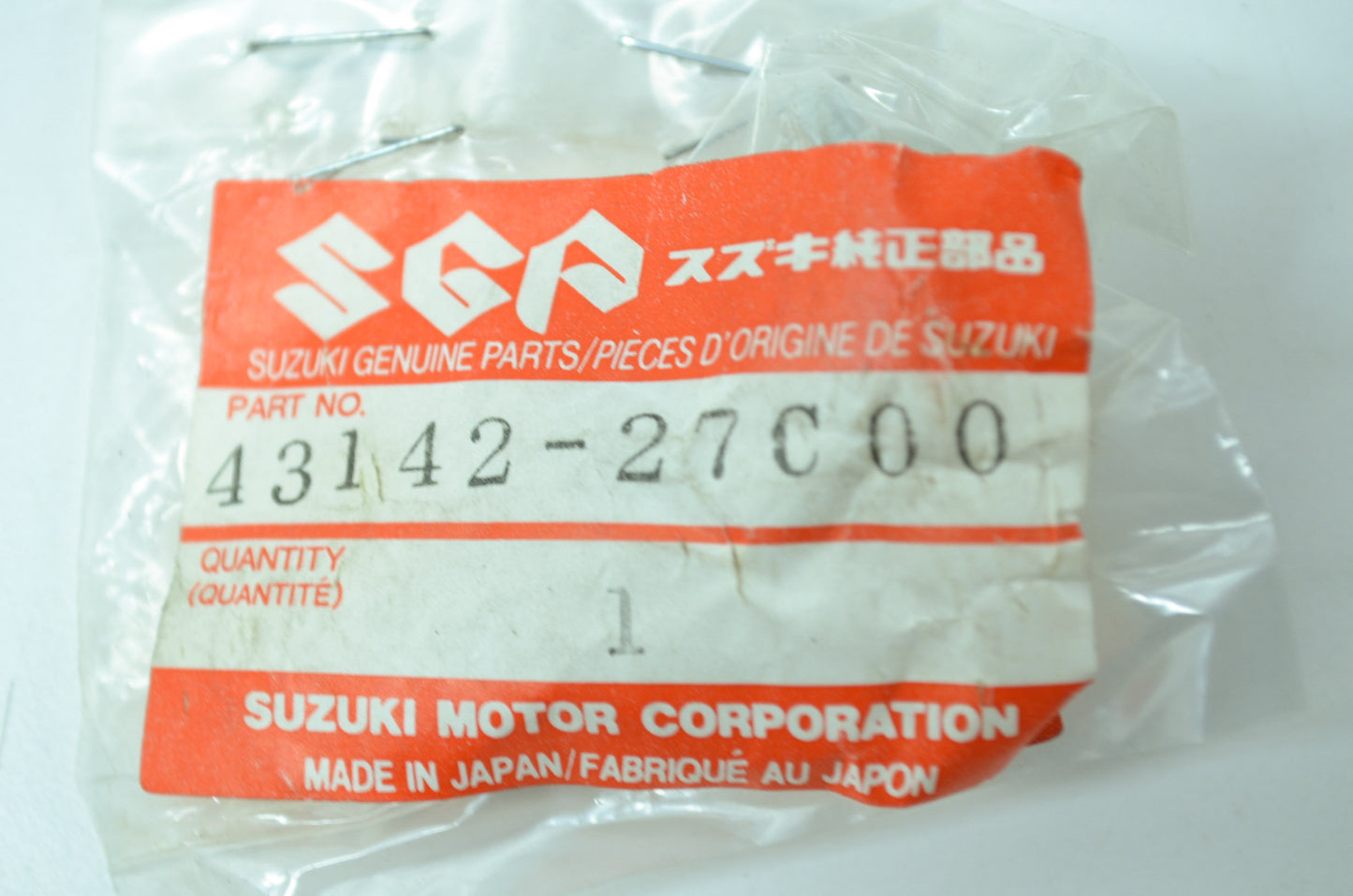 OEM Suzuki 43142-27C00 Brake Pedal Shaft NOS