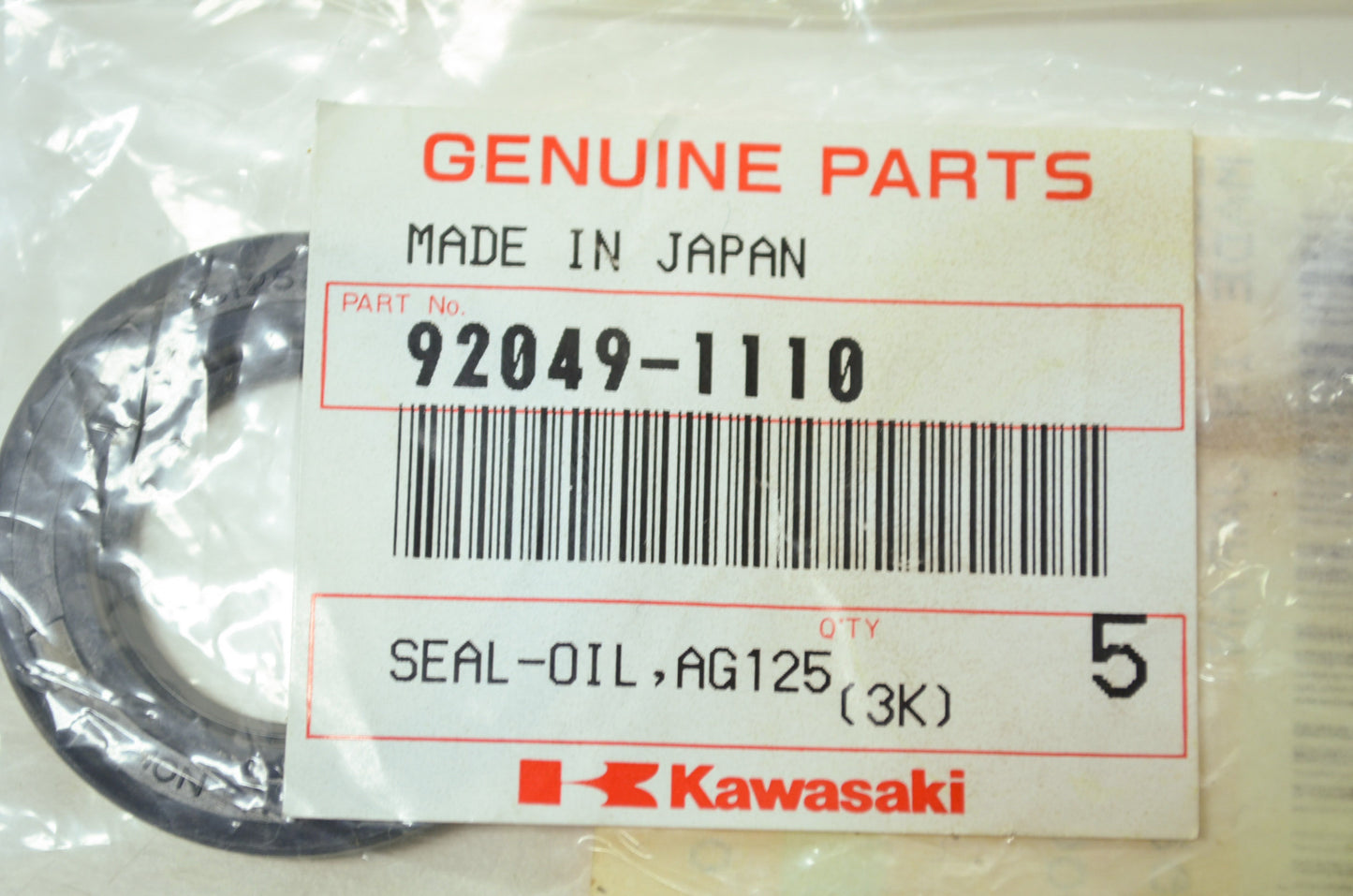 OEM Kawasaki 92049-1110 Oil Seal AG1258A0 NOS