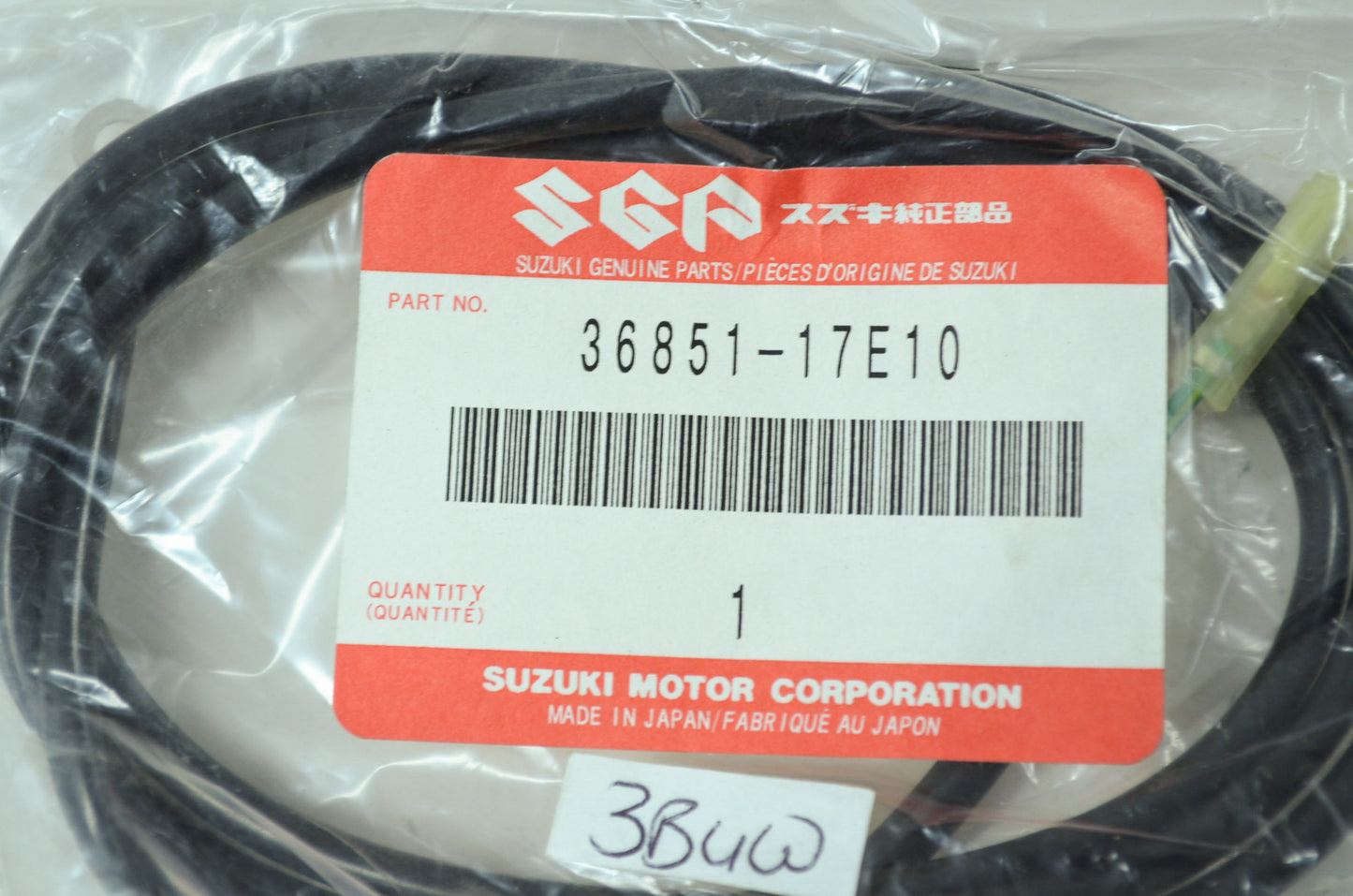 OEM Suzuki 36851-17E10 Oil Pressure Wire NOS