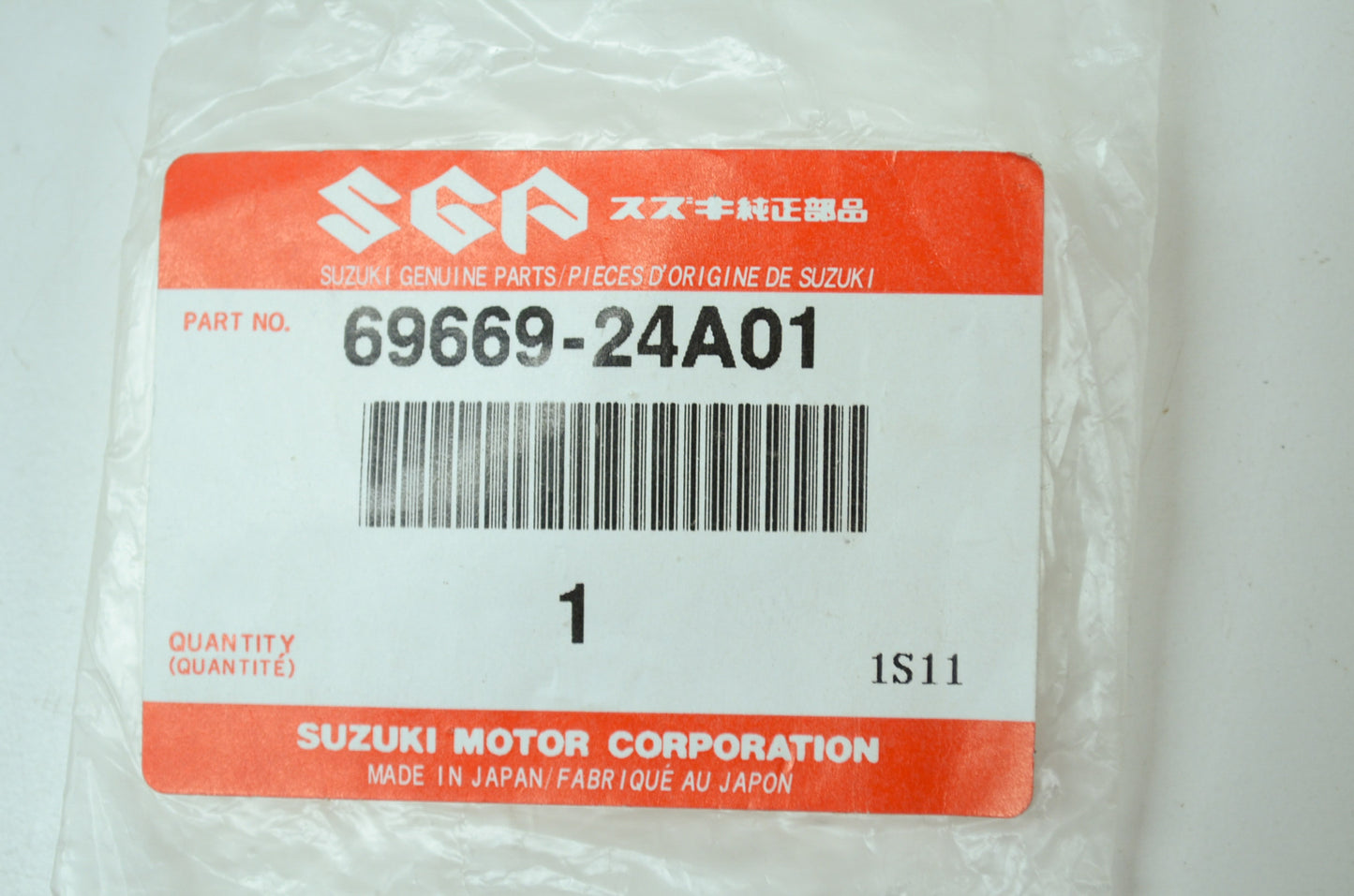 OEM Suzuki 69669-24A01 Cap NOS