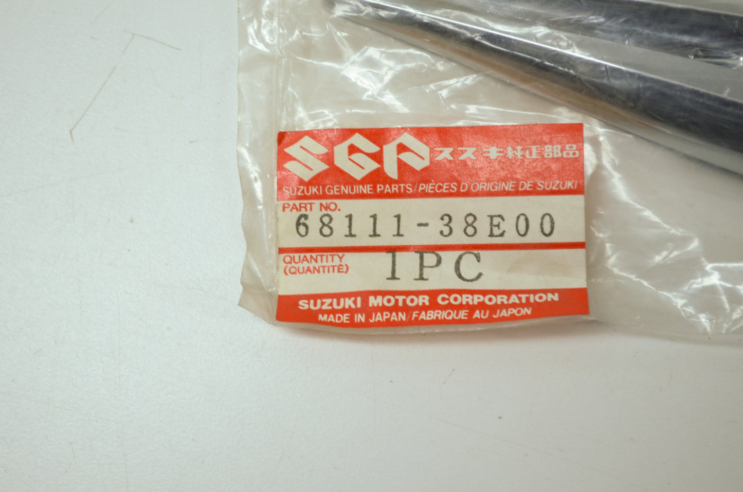 OEM Suzuki 68111-38E00 Fuel Tank Emblem NOS