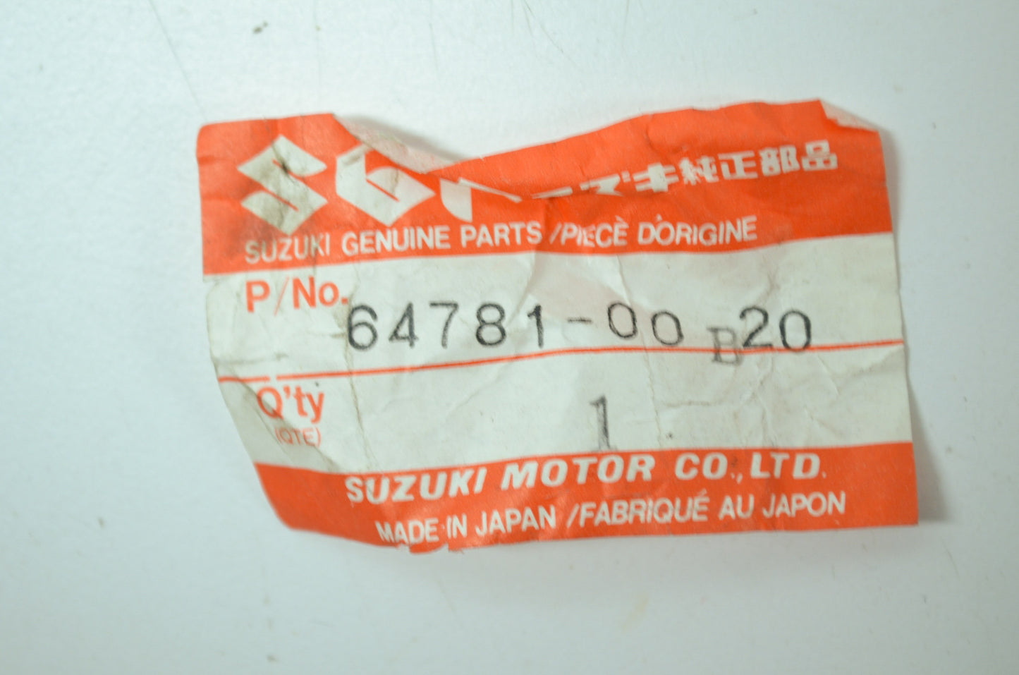 NEW OEM Suzuki Chain Adjuster Spacer 86-87 RM250 64781-00B20 NOS