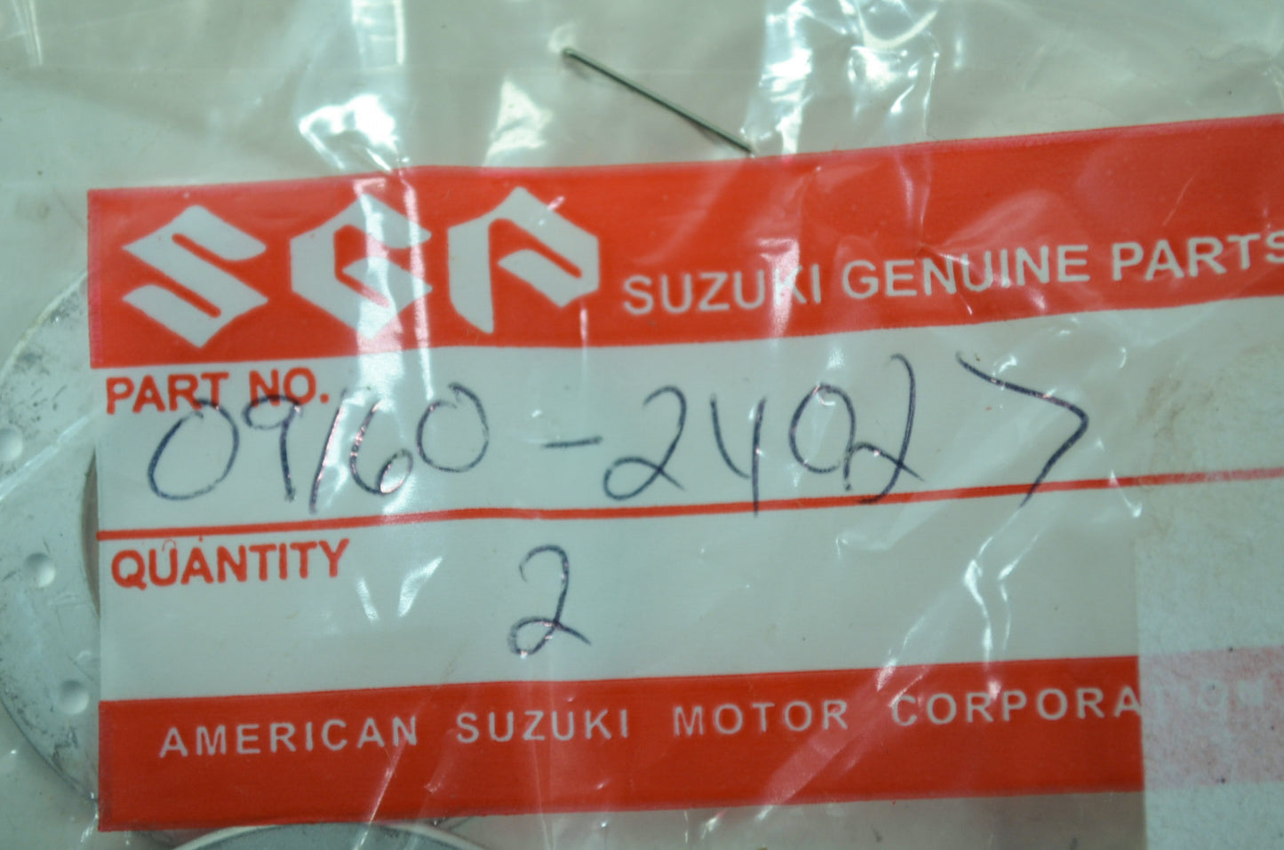 OEM Suzuki 09160-24027 Thrust Washer Qty 2 NOS