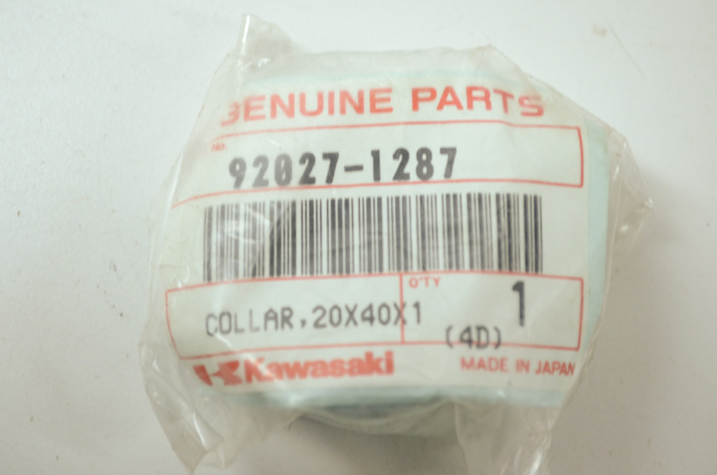 OEM Kawasaki 92027-1287 Collar 20x40x18 NOS