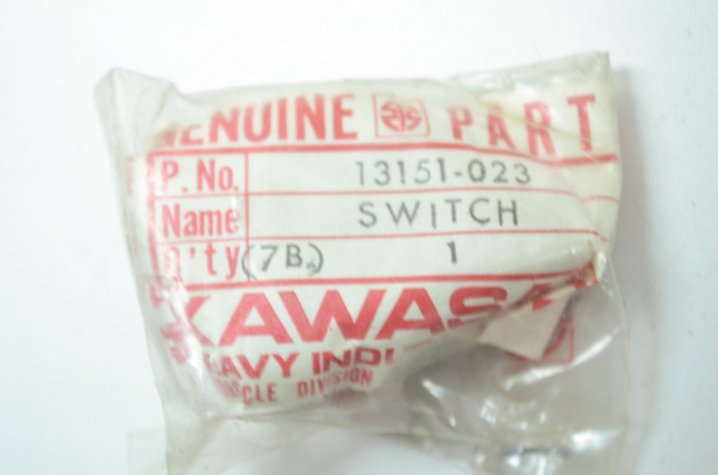 OEM Kawasaki 13151-023 Neutral Switch NOS