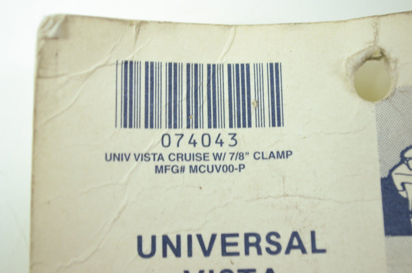 NEW SOS Universal Vista Cruise Control 7/8' Clamp MCUV00-P NOS