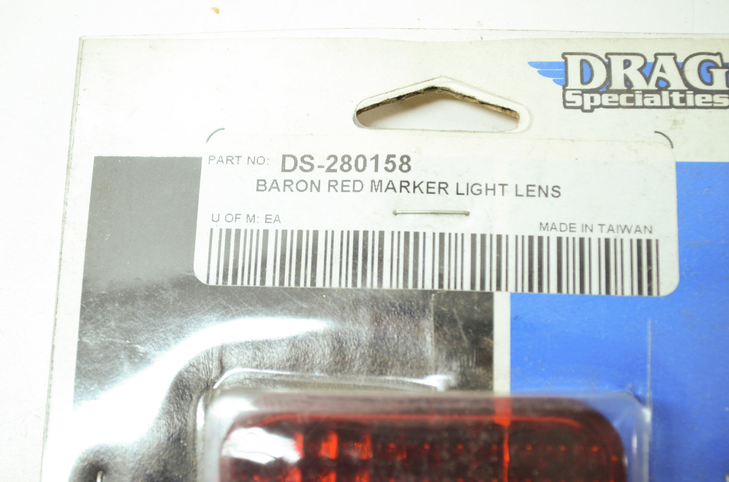 NEW Drag Specialties Red Marker Lens Harley Davidson DS-280158 NOS