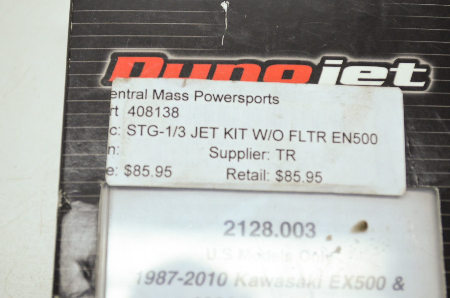 NEW Dyno Jet Jet Kit 87-10 Kawasaki EX500 EN500 408138 NOS