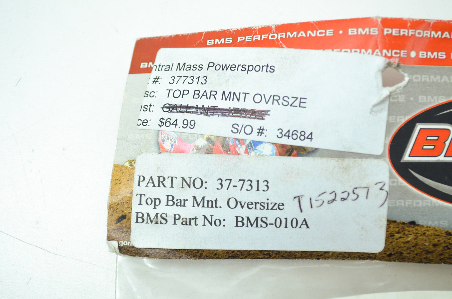 NEW Baldwin Motorsports Top Bar Mount Oversized 37-7313 NOS