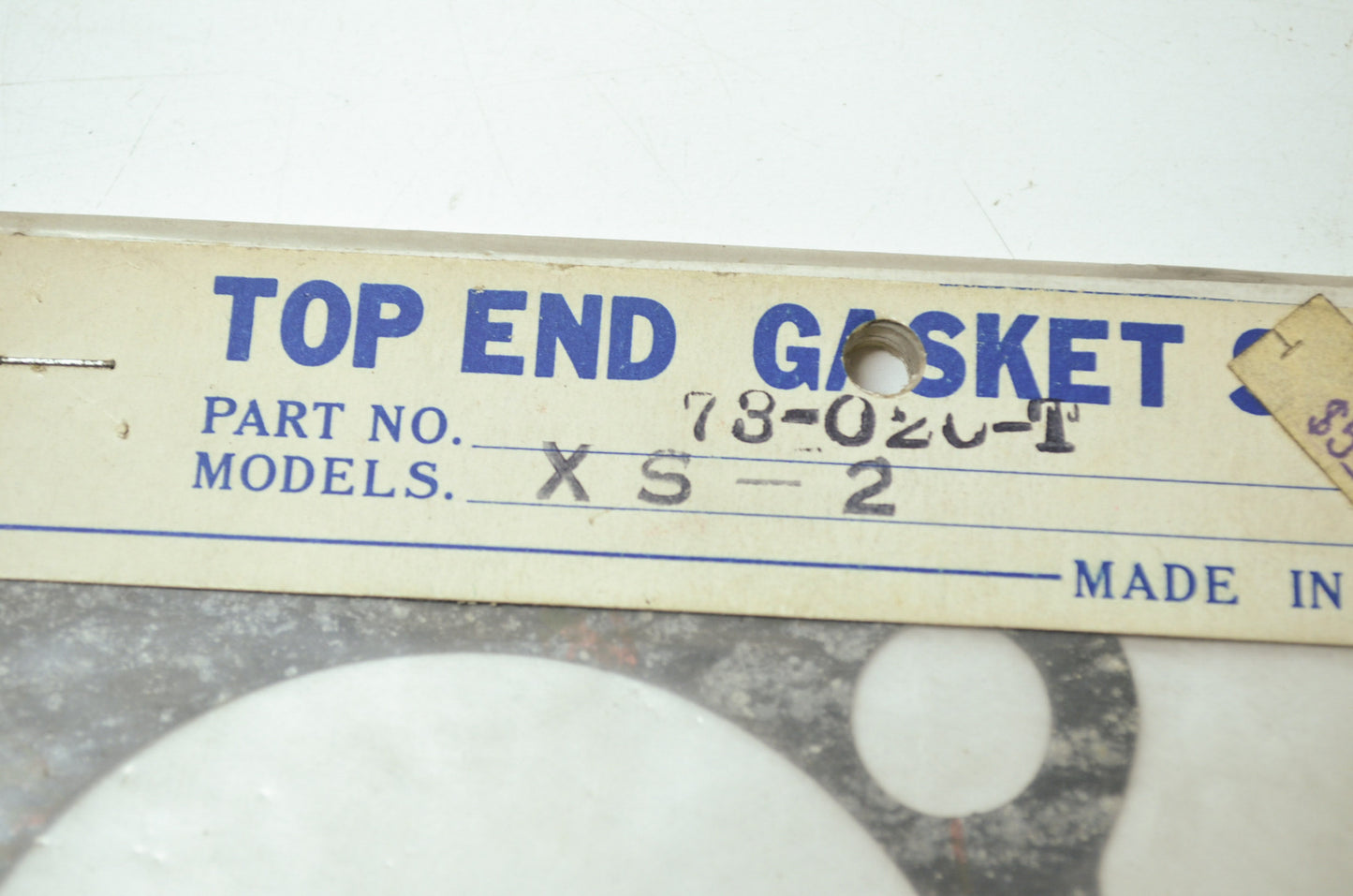 NEW Yamaha Top End Gasket Set XS2 73-020-T NOS