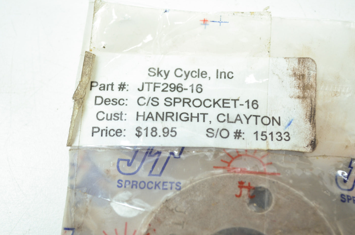 New JT 16 Tooth Honda Sprocket NOS