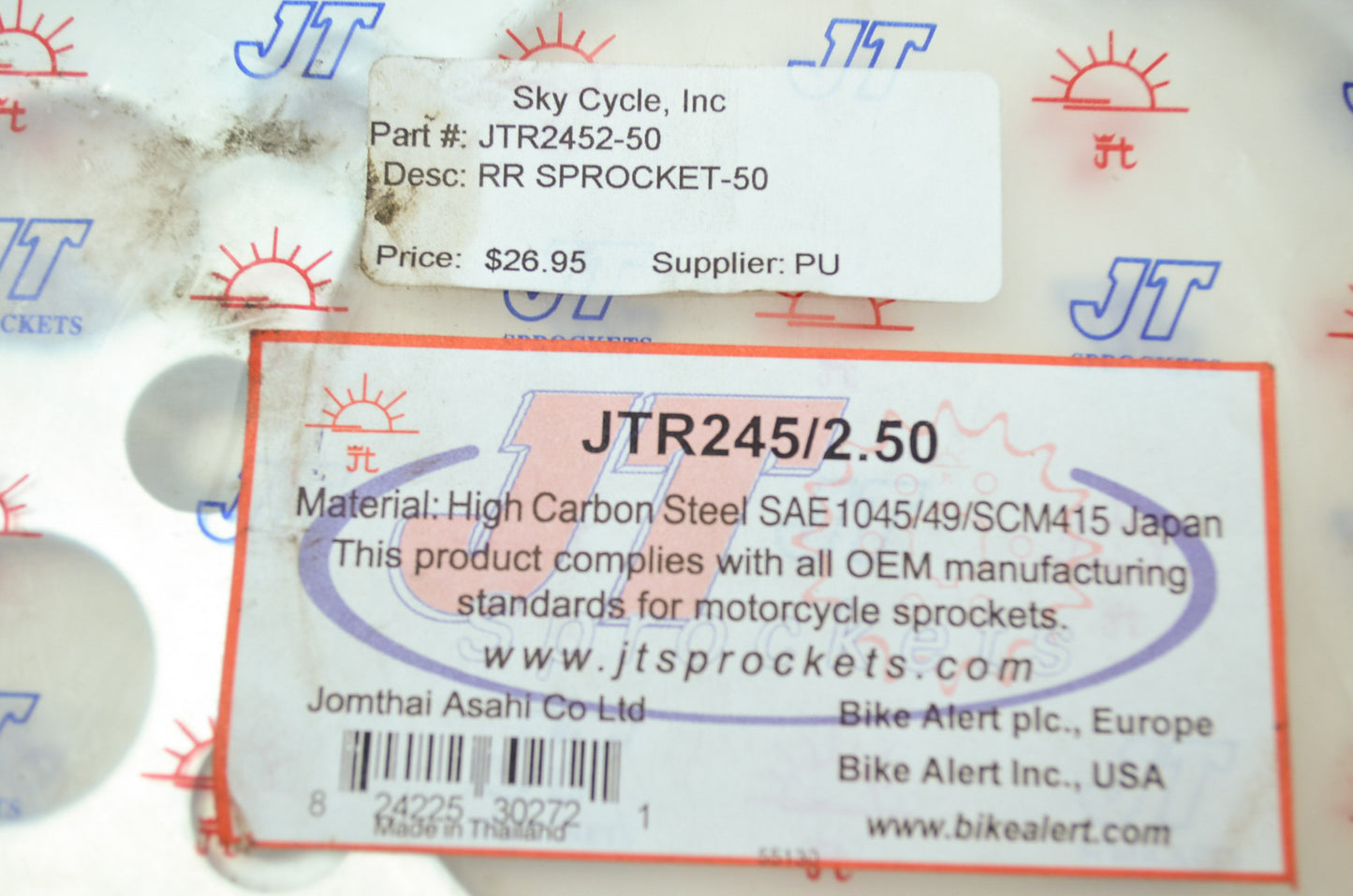 NEW JT Sprockets 50T Honda 84-85 XR200 XR250 JTR245/2.50 NOS