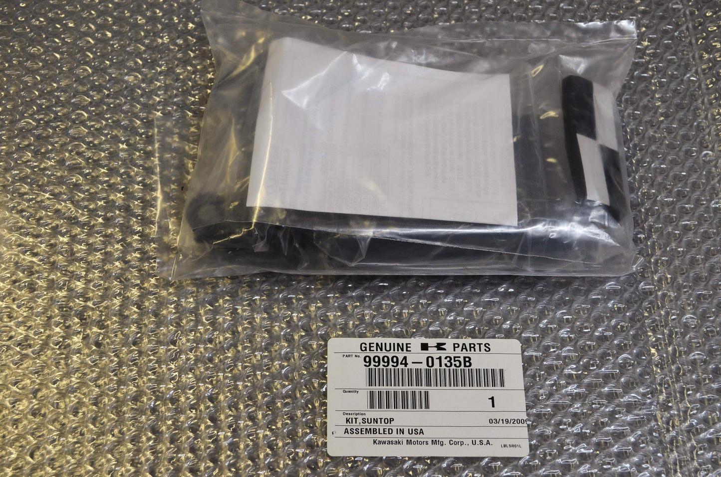 OEM Kawasaki 99994-0135B Plastic Hard Top NOS