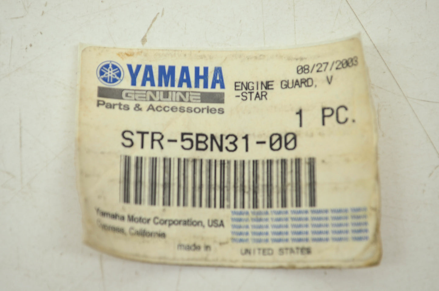 NEW OEM Yamaha V-Star Engine Guards V Star 650 STR-5BN31-00 NOS