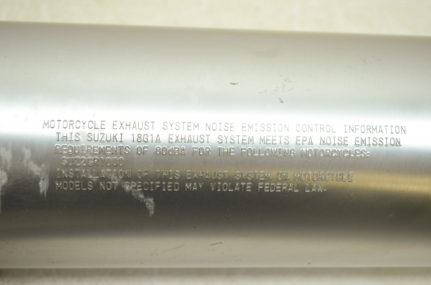 OEM Suzuki 03-04 GSXR1000 Stock Muffler Exhaust 18G1A
