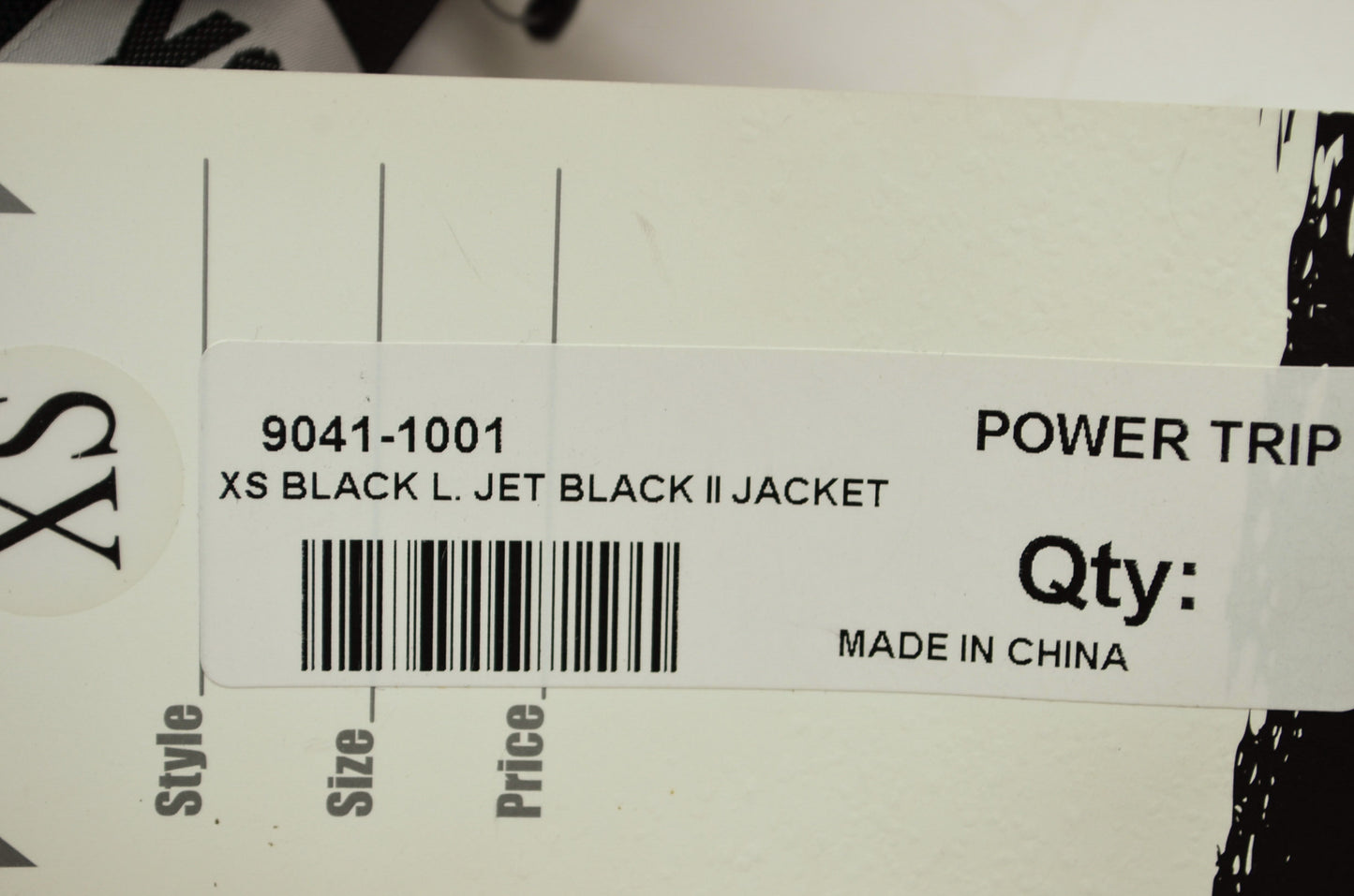 NEW Power Trip Black Jet Black 2 Motorcycle Jacket Large 9041-1001 NOS