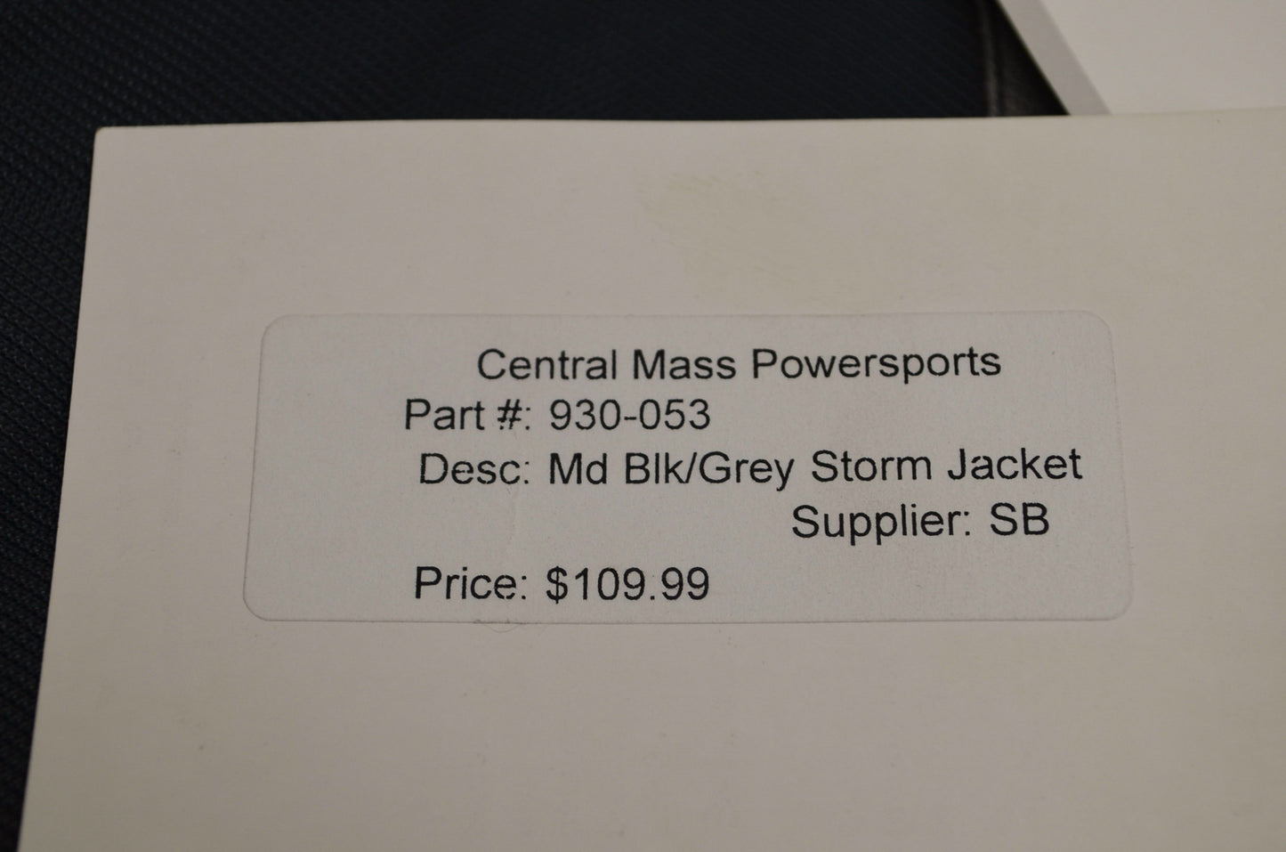 NEW HJC Black & Grey Storm Motorcycle Jacket Medium 930-053 NOS
