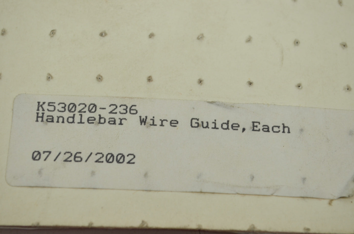 OEM Kawasaki K53020-236 Handlebar Wire Guide NOS