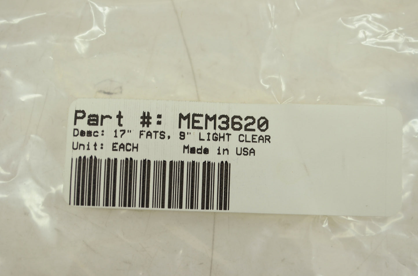 NEW Memphis Windshield 17' Fats 9' Light Clear MEM3620 NOS