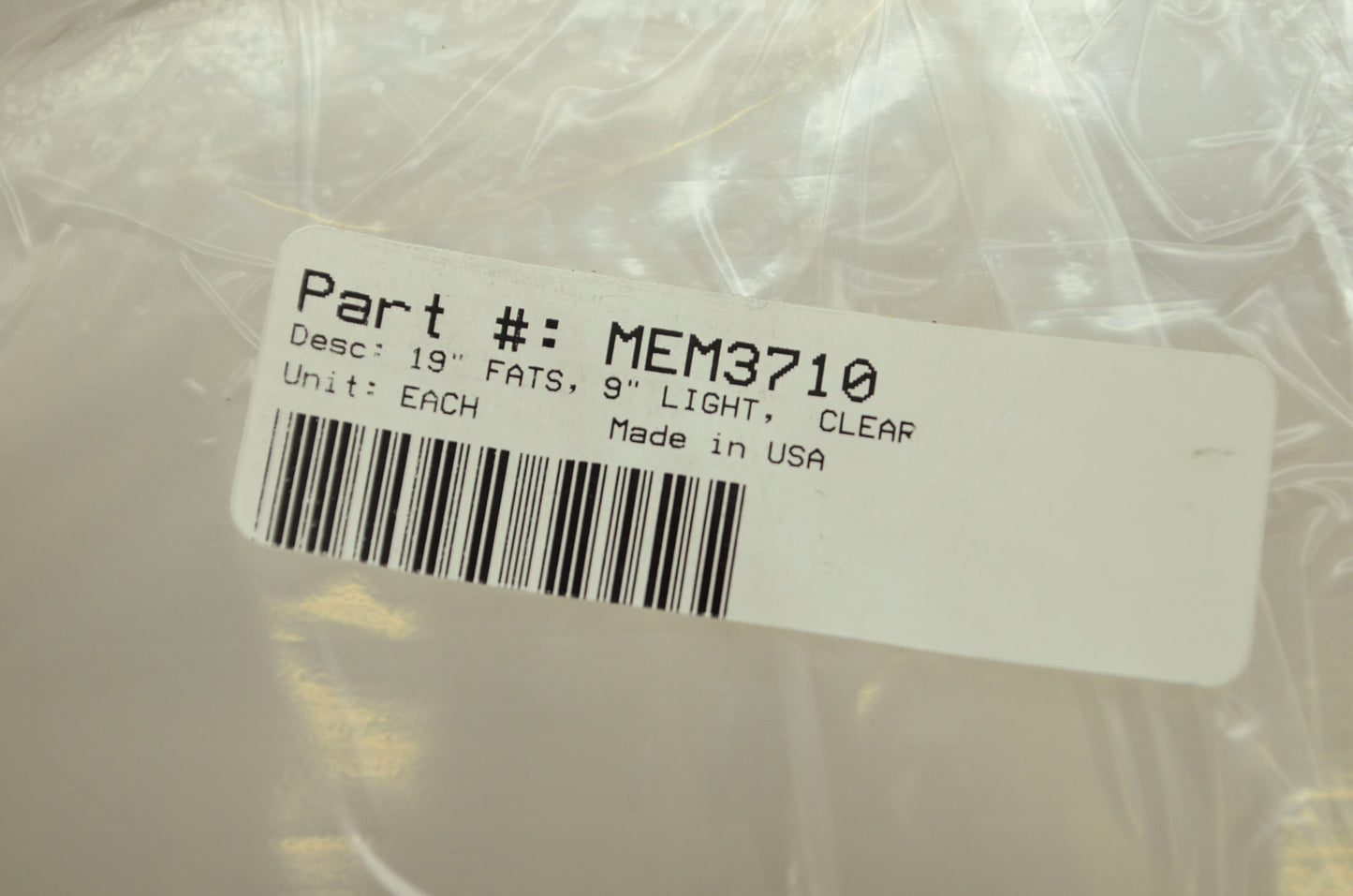 NEW Memphis Windshield 19' Fats 9' Light Clear MEM3710 NOS