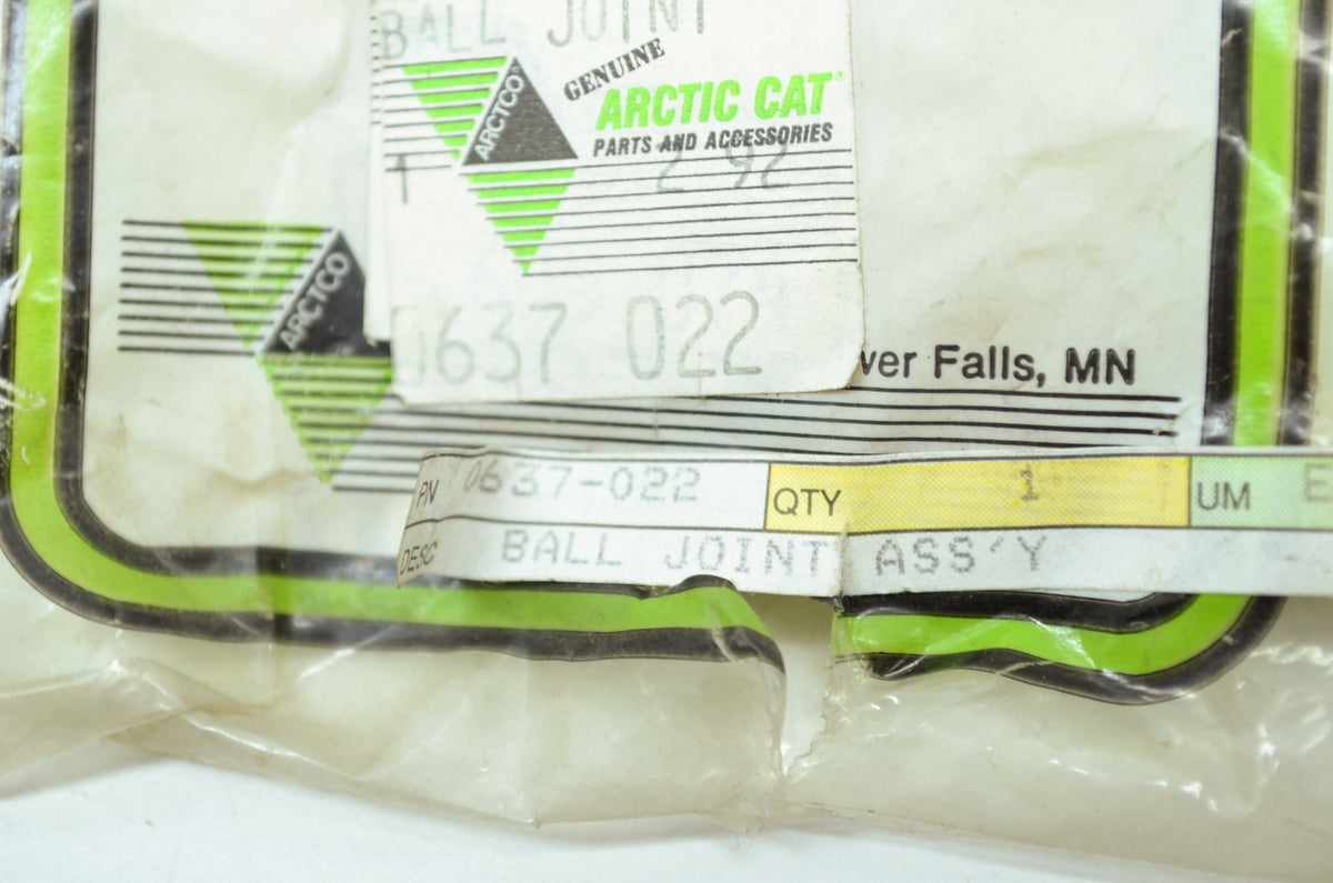 OEM Arctic Cat 0637-022 Ball Joint Kit NOS