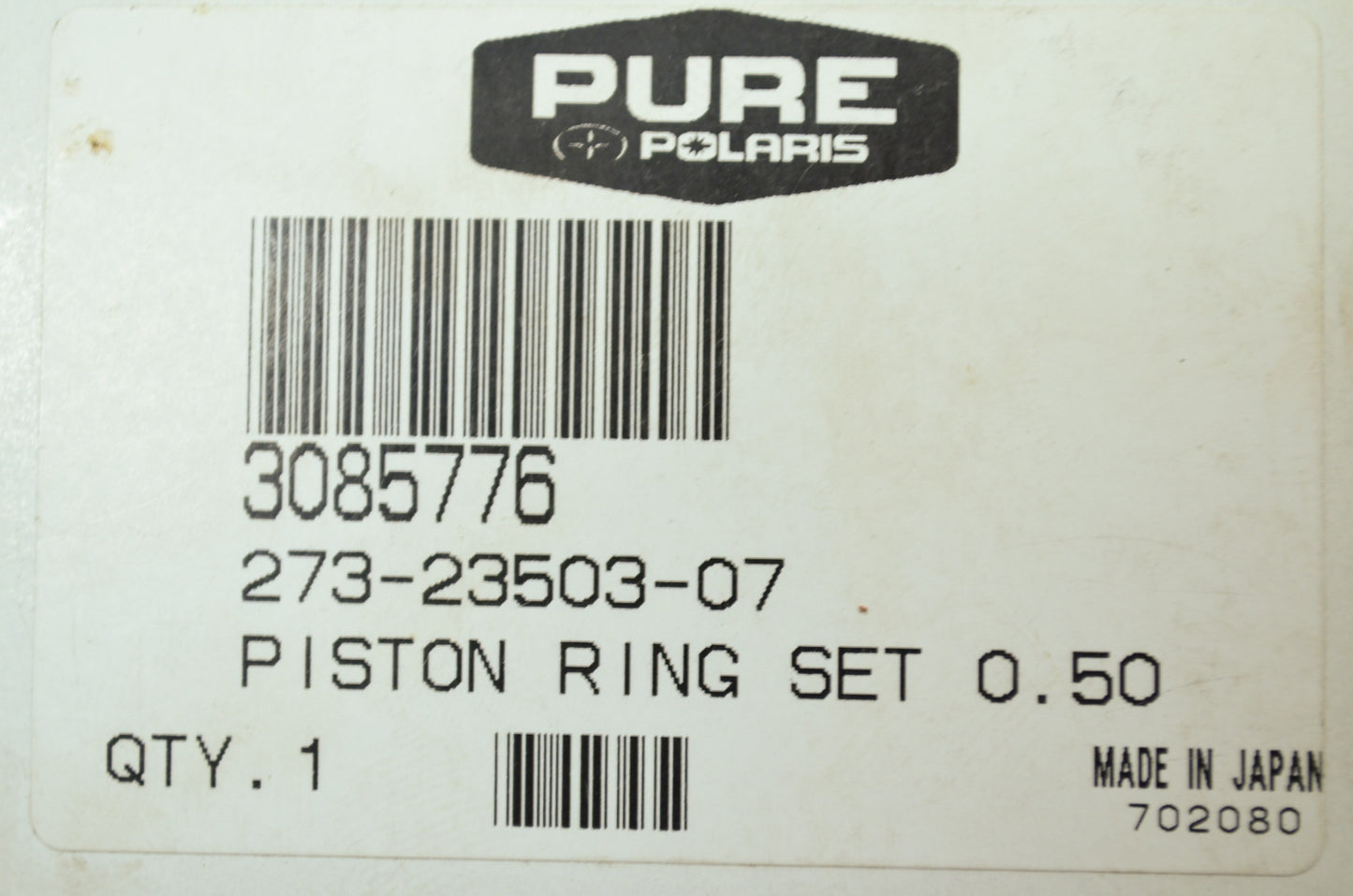 OEM Polaris 3085776 Piston RIng Set .020"/.50MM O/S NOS