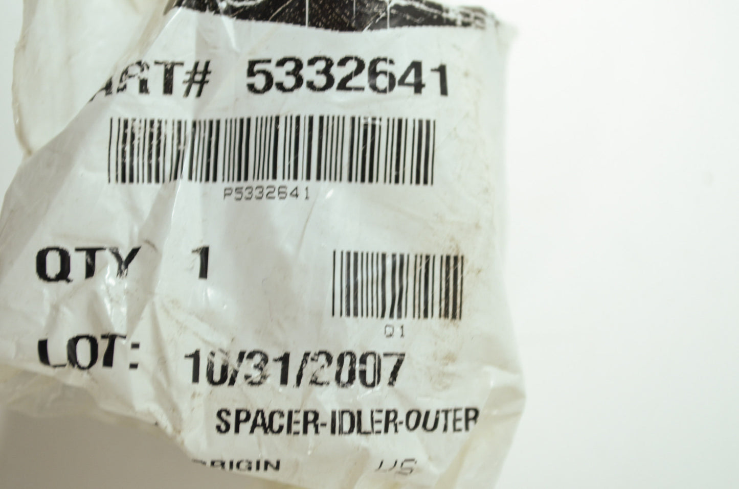 New OEM Polaris 5332641 Outer Idler Spacer NOS