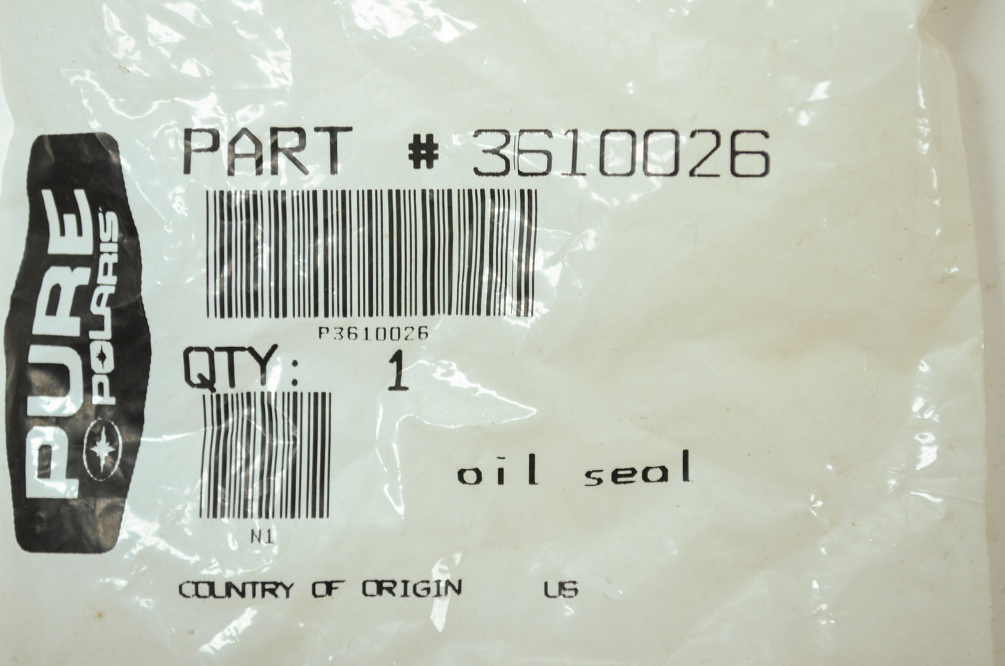 OEM Polaris 3610026 Brake Seal NOS